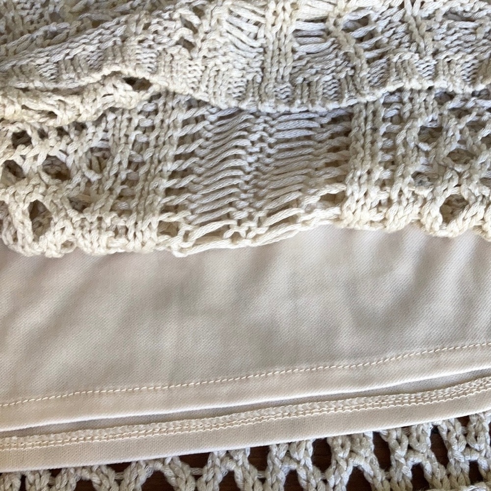 Vintage ICE crochet dress 70’s style SIZE M 🌸Fully lined - Picture 7 of 9